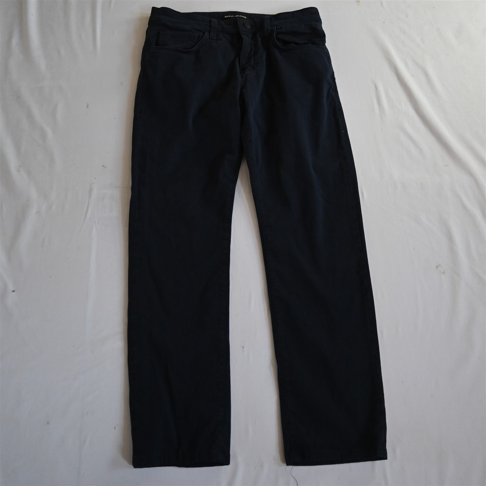 Mavi 31x32 Zach Straight Brushed Navy Blue Twill Flex‎ Denim Mens Jeans